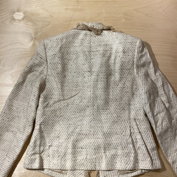 Ann May 100% Woven Silk Blazer size 10 (BT) - Picture 10 of 13